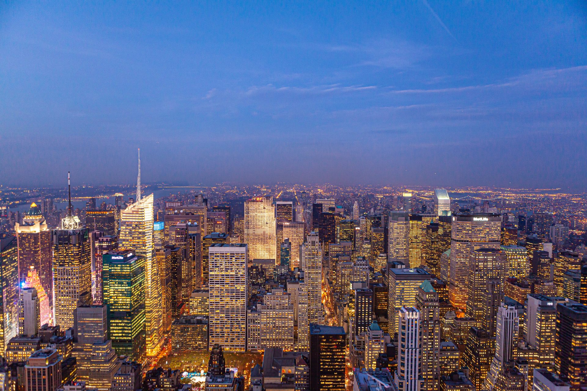 city during night